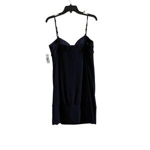 Elegant Black Spagetti Strap Dress With Beaded Straps & Knot Front Design -